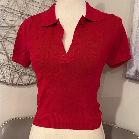 Garage Tops - Garage Red Short Sleeve Polo Top